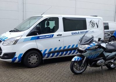 Mobiele Surveillance - Eagle Security - Motor en Bus